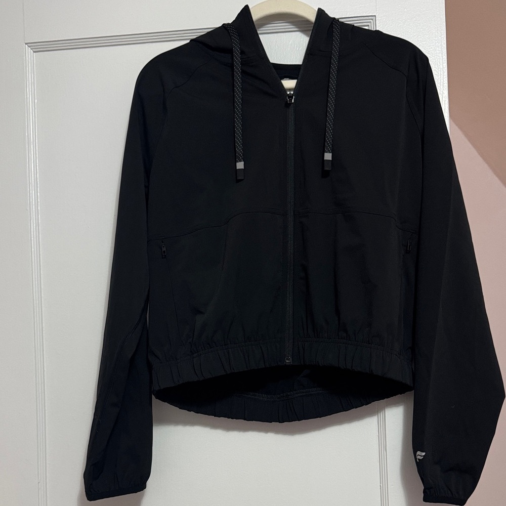 Fabletics Black Hoodie Sweatshirt/Jacket